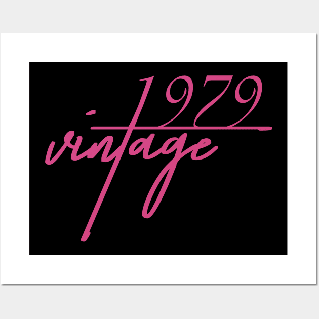 1979 Vintage. 41th Birthday Cool Gift Idea Wall Art by FromHamburg